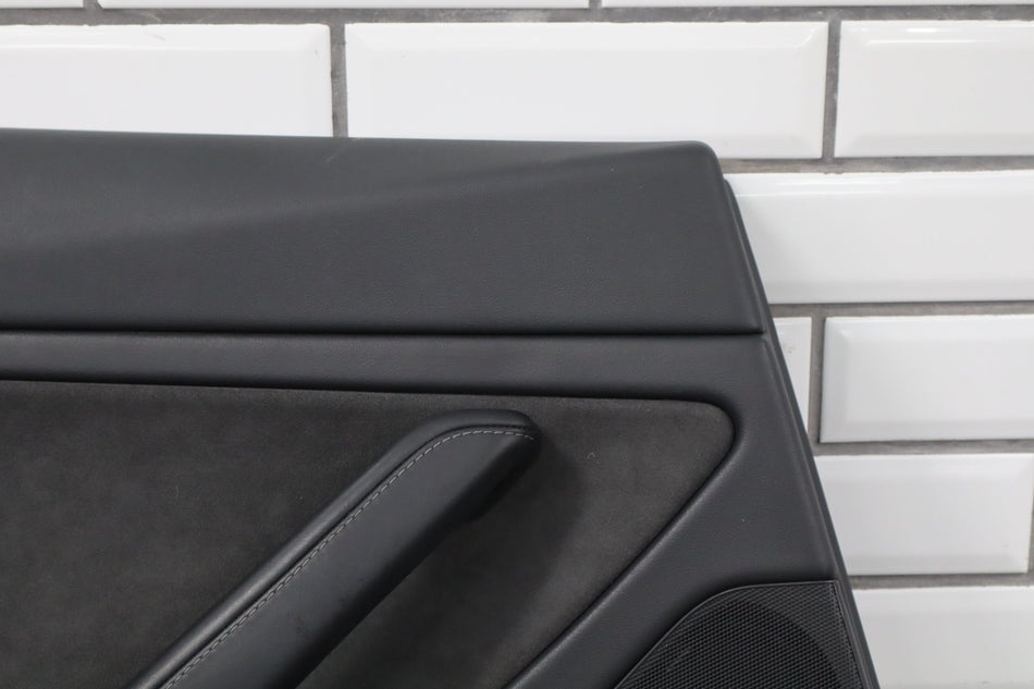2018 Tesla Model 3 Base Left Rear Door Panel Black BLK 1090413-01-K