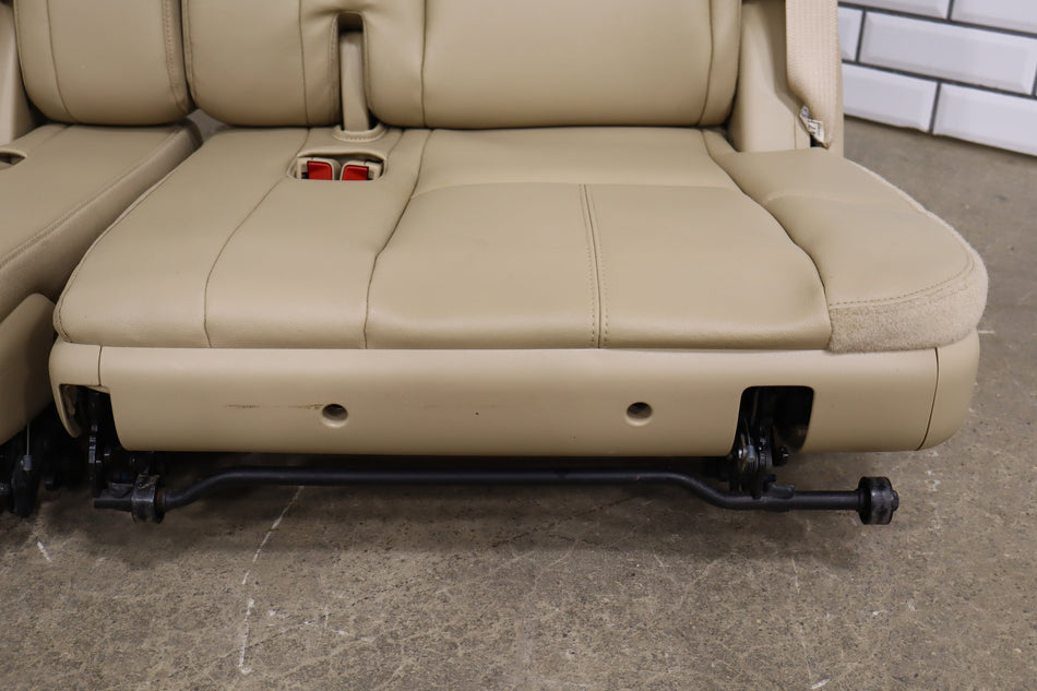 07-14 Tahoe Yukon Suburban Escalade Leather 3rd Row Seat Light Cashmere 333