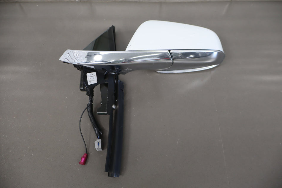 2012-20 OEM Tesla Model S Left Driver Door Exterior Side Mirror White PBCW