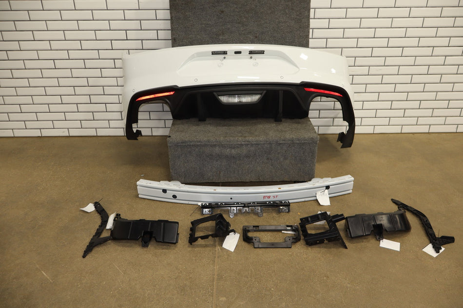 2018-2023 Ford Mustang GT S550 Rear Bumper Quad Tip Diffuser Oxford White YZ