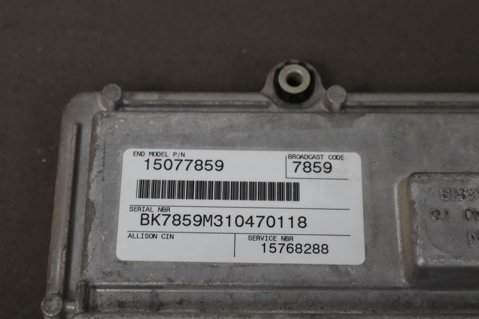 01-05 Chevy GMC Duramax 8.1 Allison 1000 Transmisson Control Module 15077859