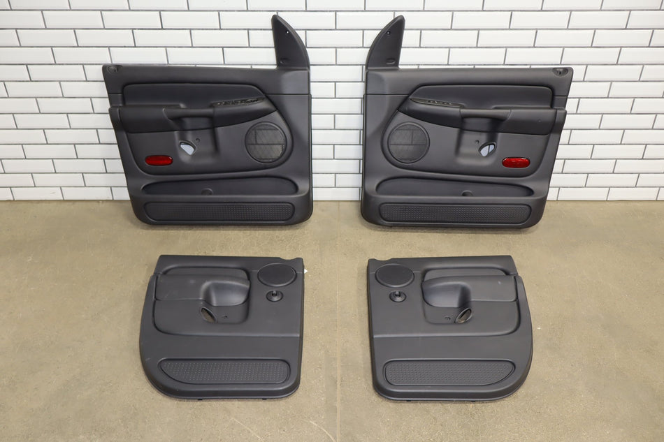 2005 Dodge Ram 2500 Quad Door Trim Panel Set Dark Slate