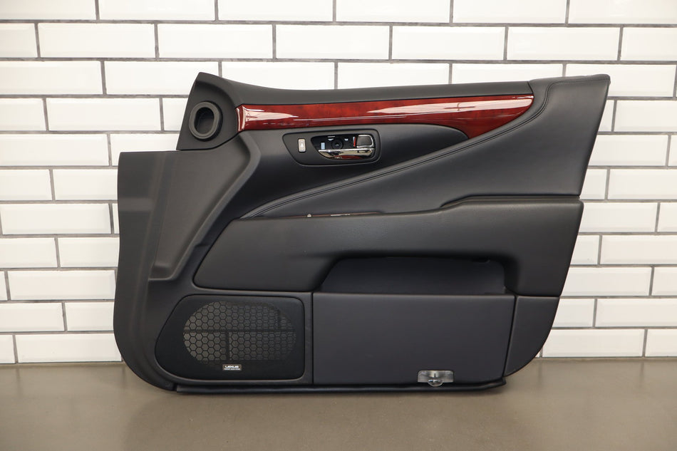 2008 Lexus LS460 Right Front Door Trim Panel Black 20