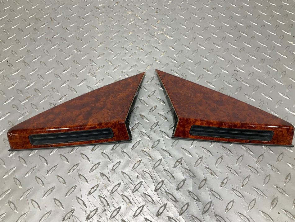 05-12 Maybach 57 W240 Front Door Mirror Trim Pair (Woodgrain)