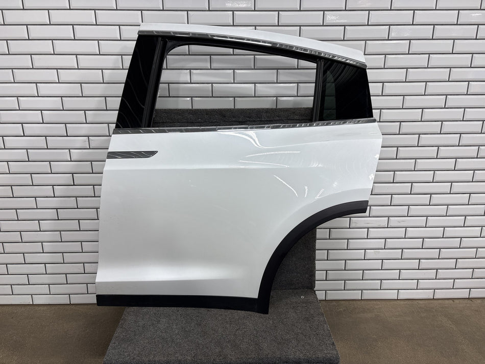2016-2024 Tesla Model X Rear Left Falcon Door Panel Pearl White PPSW