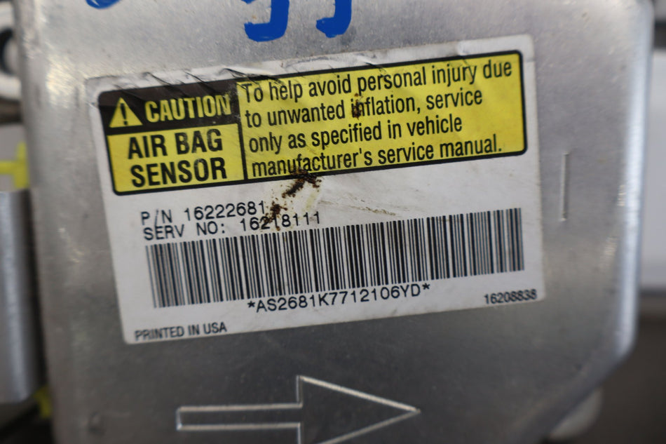 Airbag SRS Module Fits 1997 Chevrolet Corvette