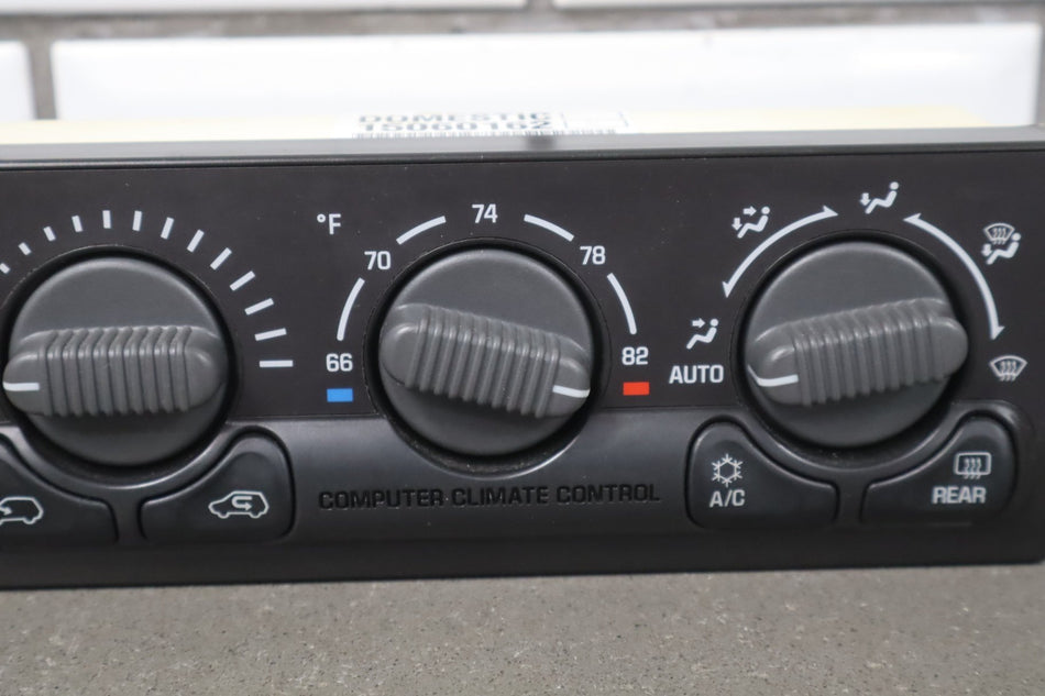 1999-02 Chevrolet Silverado Tahoe GMC Sierra Yukon AC Heater Climate Control 15126603