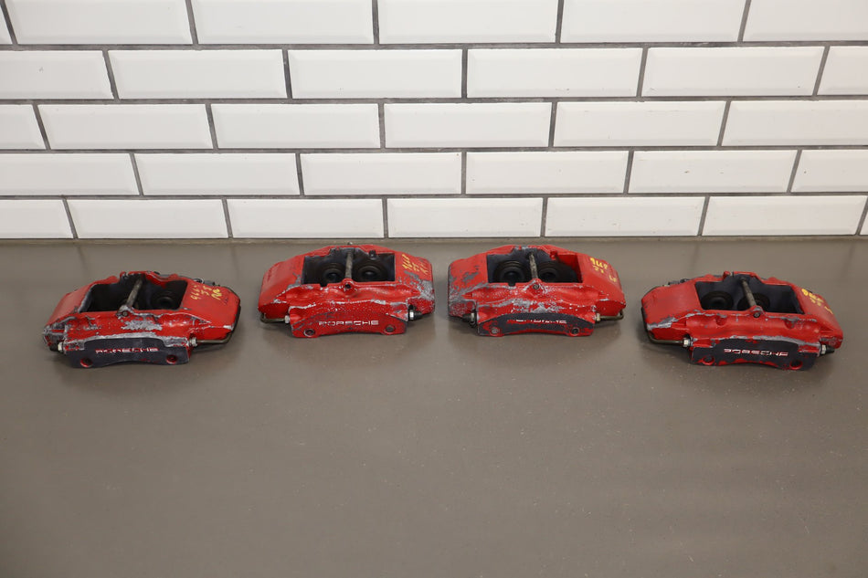 97-04 Porsche Boxster 986 Complete Brake Caliper Set Red OEM