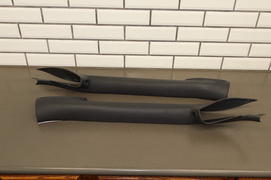 1993-2002 Chevrolet Camaro, Pontiac Firebird - Pair -Interior A Pillar Trim Gray