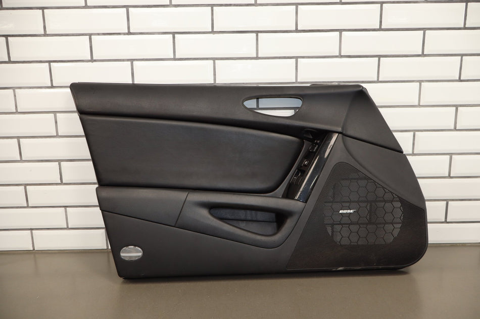 04-08 Mazda RX-8 (SE3P) Front Driver Left LH Interior Door Trim Panel Black Bose