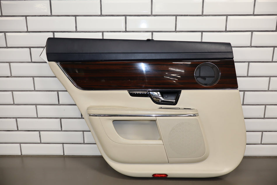 2010-2013 Jaguar XJ L Portfolio Left Rear Door Panel Ivory IVNA