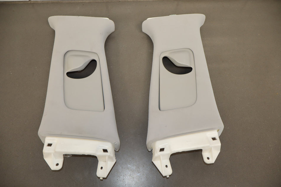 2007-09 Lexus LS460 Left & Right B Pillar Trims LT. Grey OEM