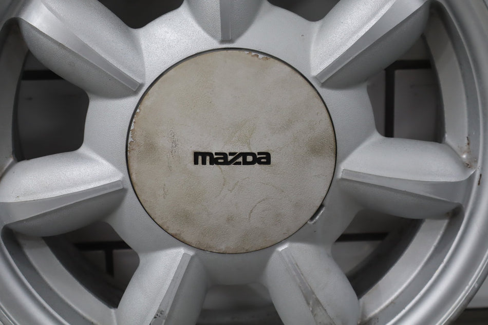 1990-1992 Mazda Miata NA Single (1) 14x5.5 Silver Daisy Wheel W/Center Cap