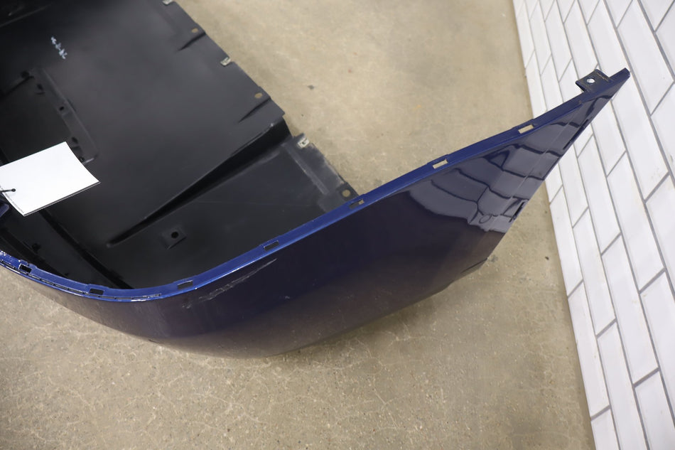 16-20 OEM Tesla Model X Rear Bumper Cover Panel Deep Blue Metallic PPSB