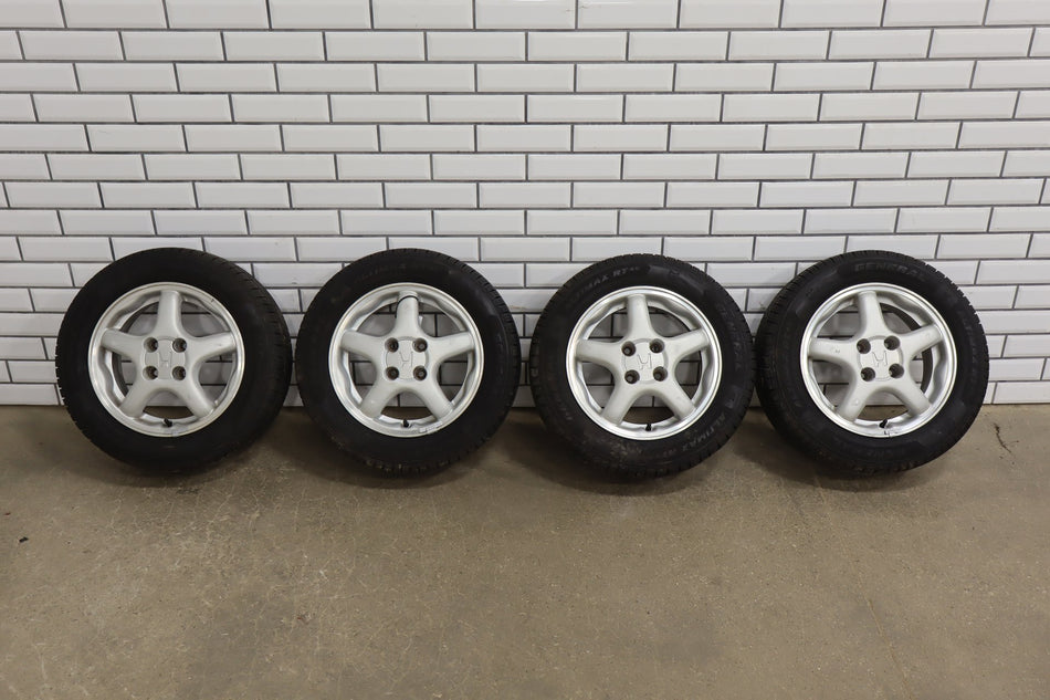 1996 Honda Civic del Sol EH eh6- 14x5.5 OEM 5 Spoke Wheel &amp; Tire Set