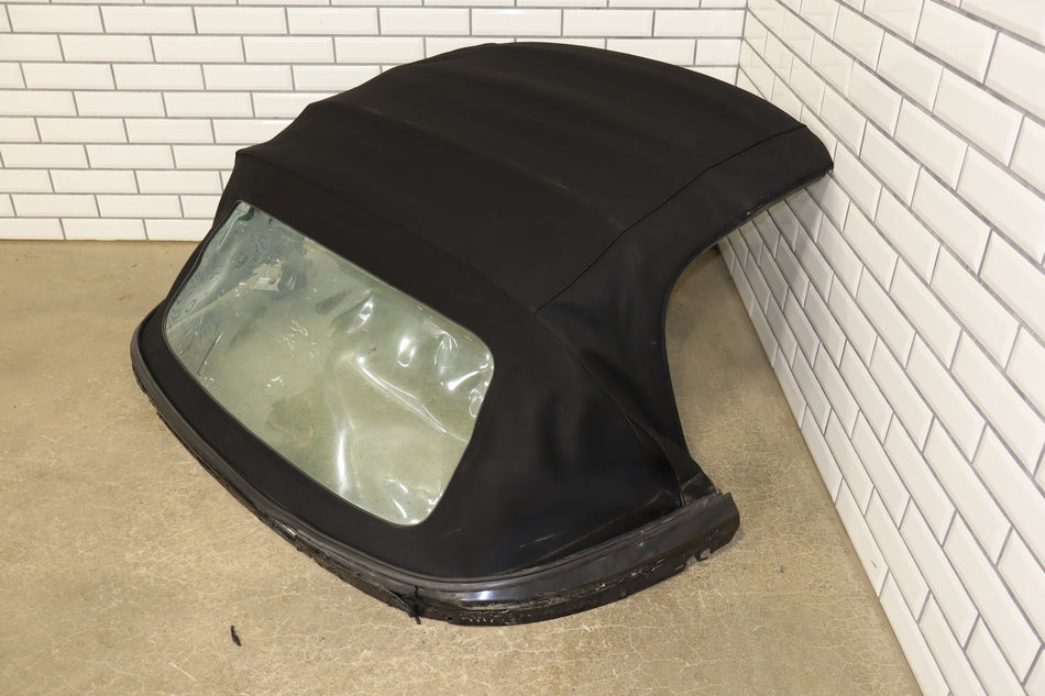 1996-2002 BMW Z3 E36/7 Cloth Convertible Roof W/ Frame Plastic Rear Window OEM