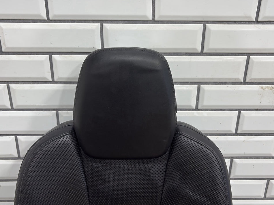 2011 Porsche Cayenne 958- Driver Seat Back Upper Section Leather- Black MA