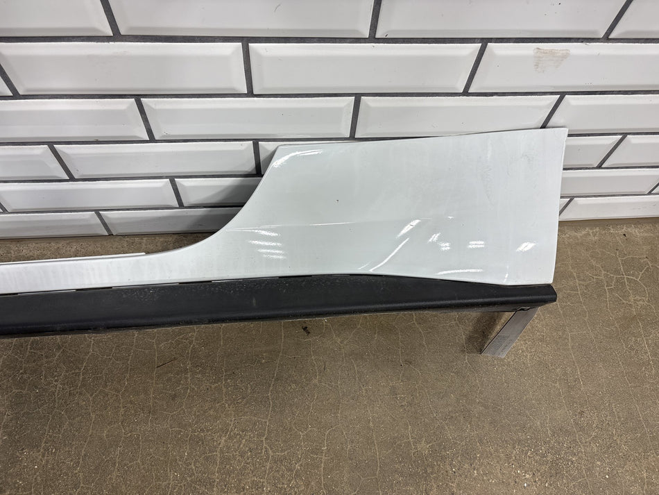 2015-2023 Ford Mustang S550 Driver Left Rocker Molding Side Skirt Oxford White
