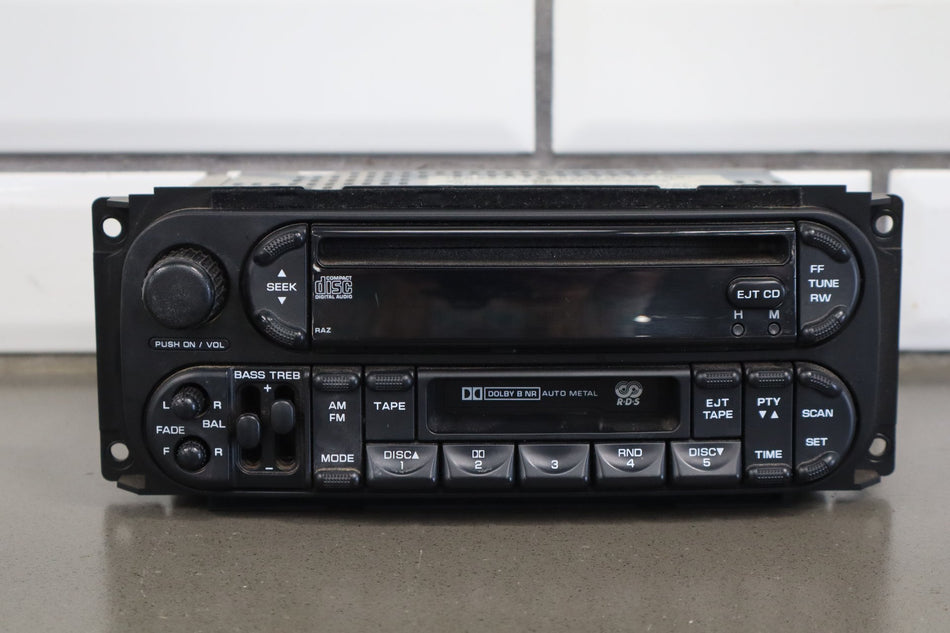 2004 Ram 1500 Radio OEM AM/FM/CD/Cassette Tested