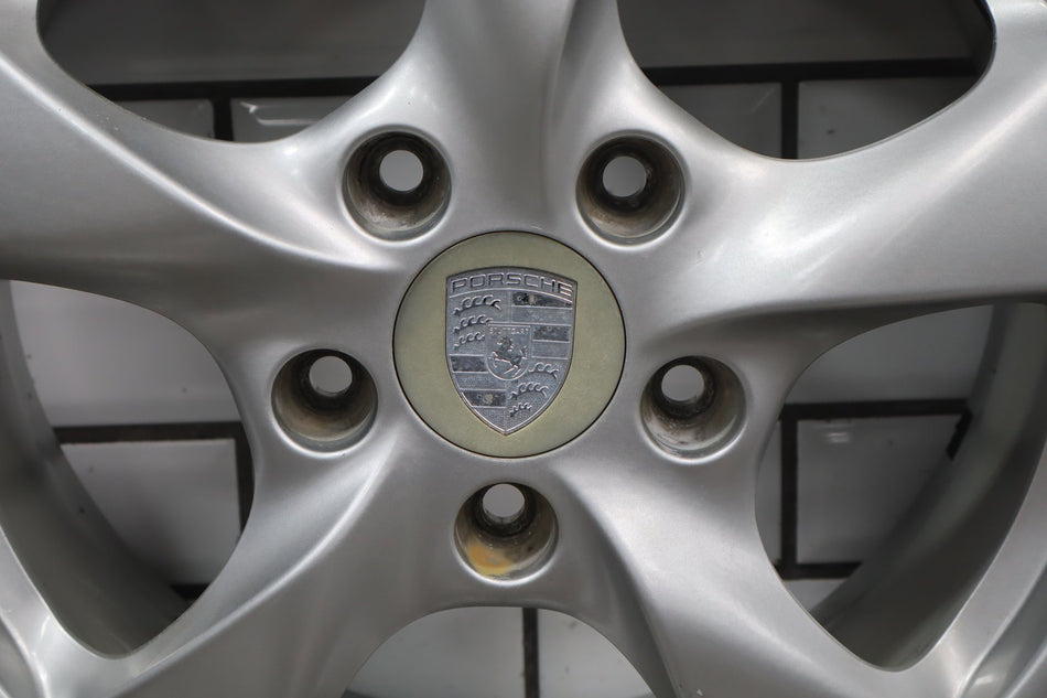 97-04 Porsche Boxster 986 17x7 Front Alloy Wheel 5-Spoke OEM