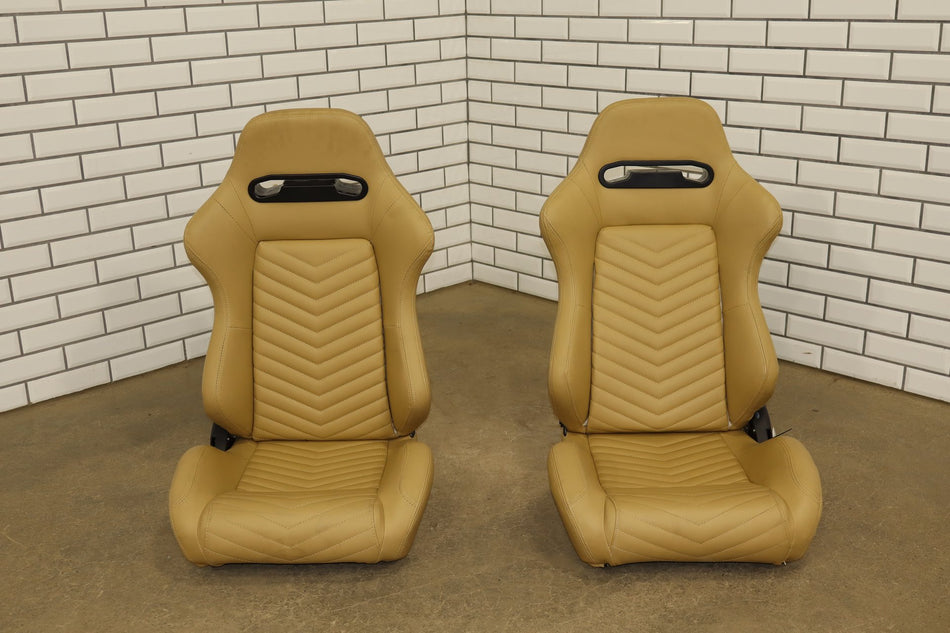 99-05 Mazda MX-5 Miata Aftermarket Leather Seats Set Tan