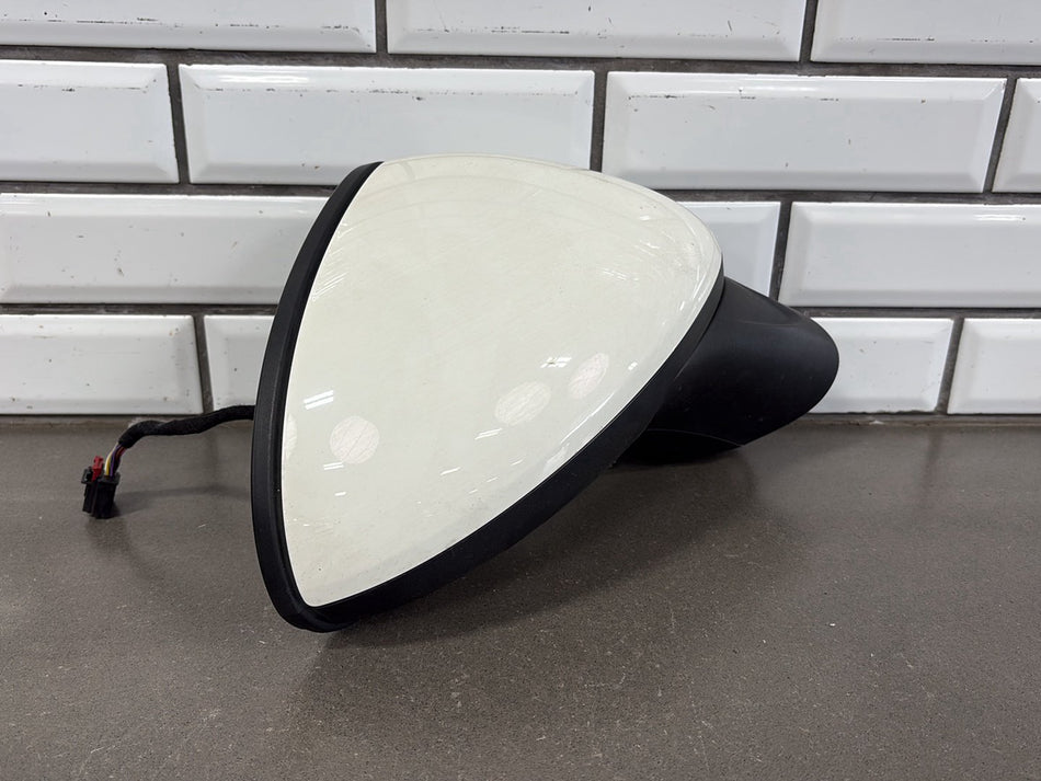 2011-2014 Porsche Cayenne Right Door Mirror Sand White R6