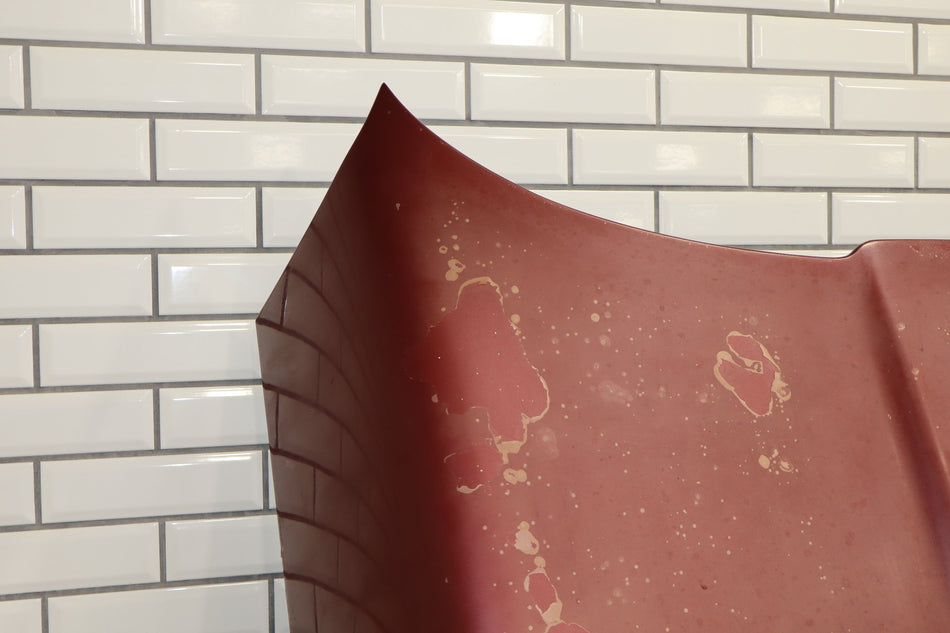 85-90 Chevy C4 Corvette Hood (Dark Red 74) (Faded)