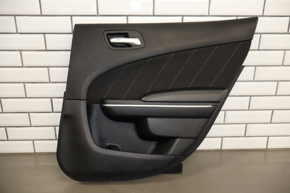 15-23 Dodge Charger Scat Pack Right Rear Interior Door Trim Panel Black Cloth