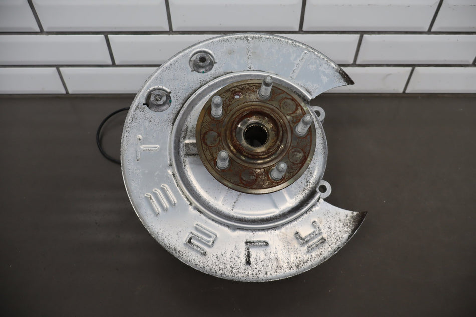 16-20 OEM Tesla Model X Rear Left Driver Suspension Knuckle Spindle W/ Hub