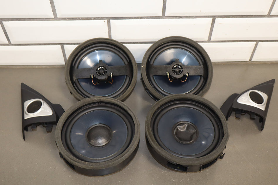 08-15 Mitsubishi EVO X Rockford Fosgate Speaker Set OEM 6pc Tested Good