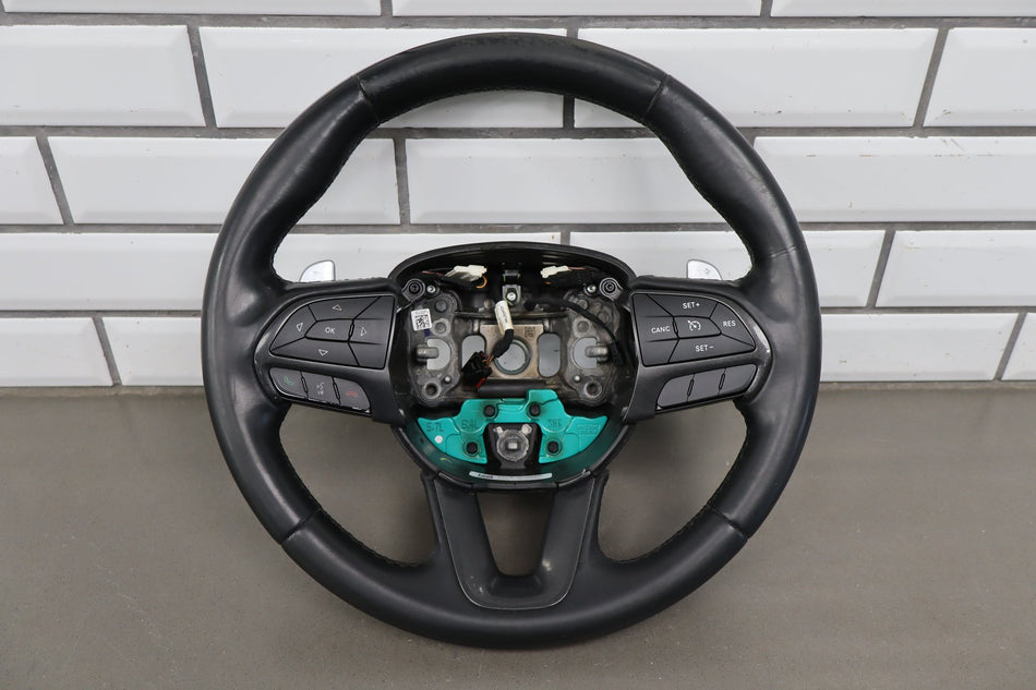 15-23 Dodge Challenger Scat Pack Leather Steering Wheel Black OEM