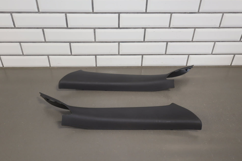 2008-2010 Dodge Challenger Pair A Pillar Trim Dark Slate Gray DV