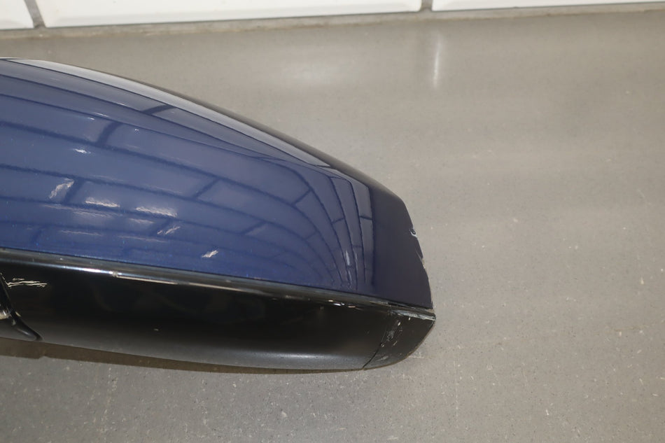 2022 Tesla Model S Left Door Mirror Deep Blue Metallic ppsb