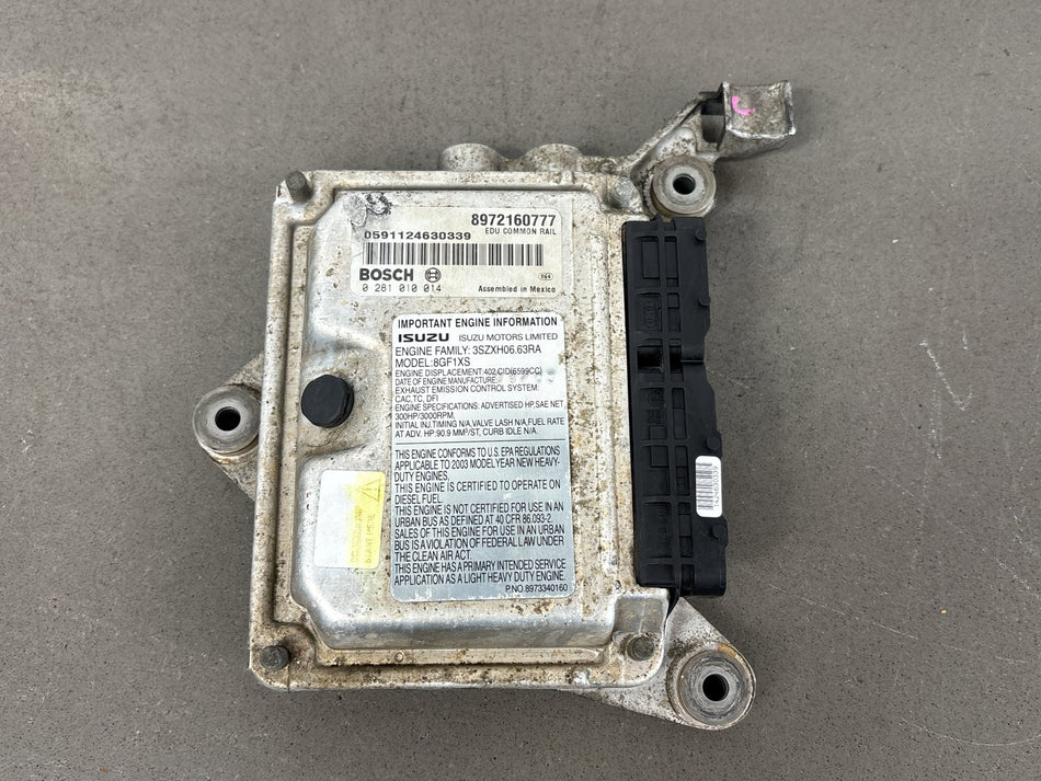 01-04 Chevrolet GMC Duramax LB7 6.6 FICM Bosch 0281010014 8972160777 Tested OEM