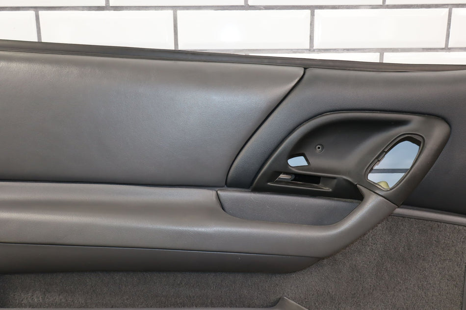 1997 Chevrolet Camaro Left Front Door Trim Panel Grey 142