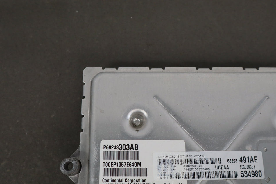 16-20 Dodge Ram 1500 Engine Computer Ecu Pcm Ecm Pcu Oem 68243303AB