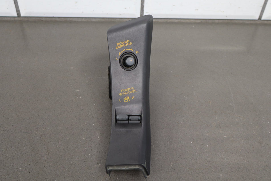 90-91 Chevrolet Corvette C4 - Front Door Window, Mirror Switch W/ Bezel (Amber)