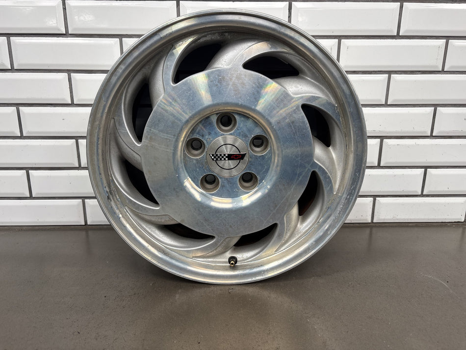 1993-1996 Chevrolet Corvette C4 Left LH 17x9.5 Machined Finish Sawblade Wheel