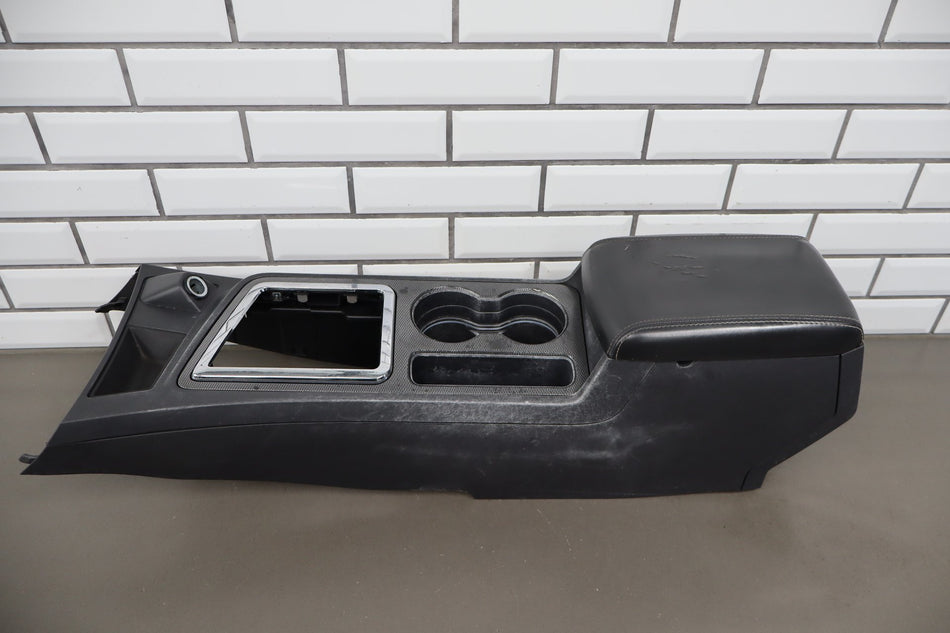 11-14 Dodge Challenger Auto Floor Console Red No Shifter