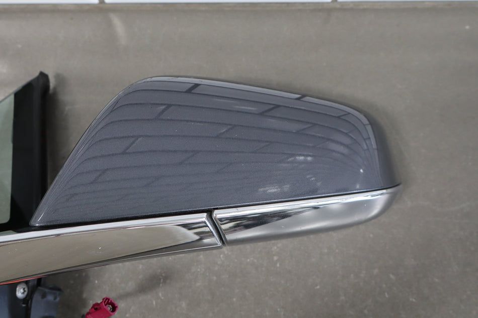 2012-20 OEM Tesla Model S Left Driver Door Exterior Side Mirror Midnight Silver Metallic PMNG