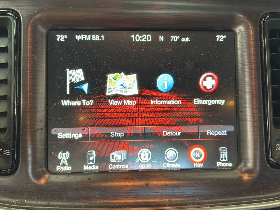 2016 Dodge Challenger 8.4 Uconnect Nav Radio 68258397AD