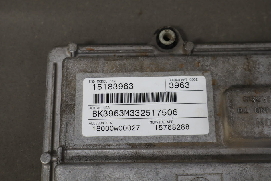 2001-2005 Chevy GMC 2500HD 3500 Allison TCM Transmission Control Module 15768288