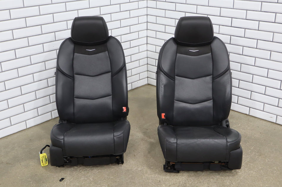 15-20 Cadillac Escalade Front Seats Heat Cool Jet Black