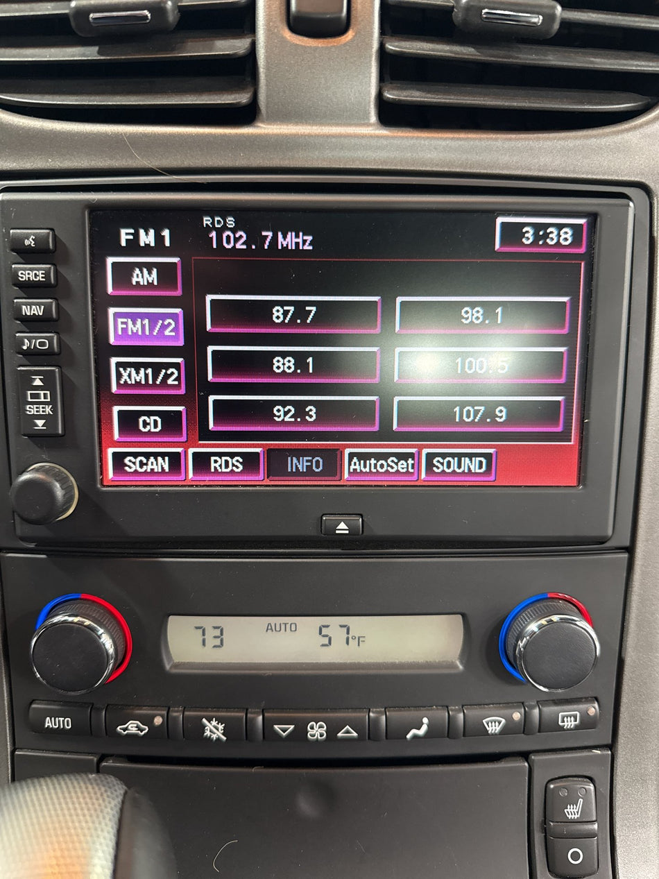 05-10 Chevy Corvette C6 Navigation Radio DVD Tested 20K Low Miles