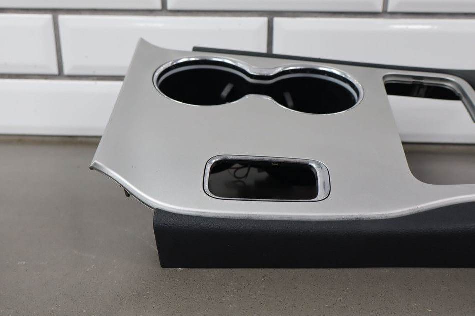 2014 Jeep Grand Cherokee Upper Console Trim Black Silver