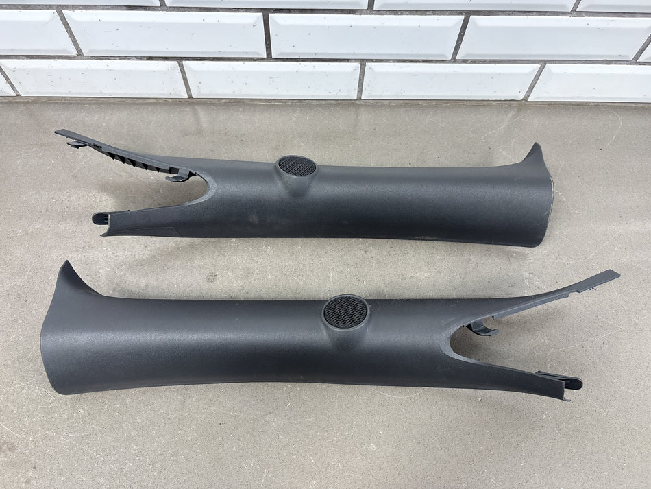 2015-2023 Ford Mustang S550 Coupe Left Right A Pillar Trim Pair Ebony OEM