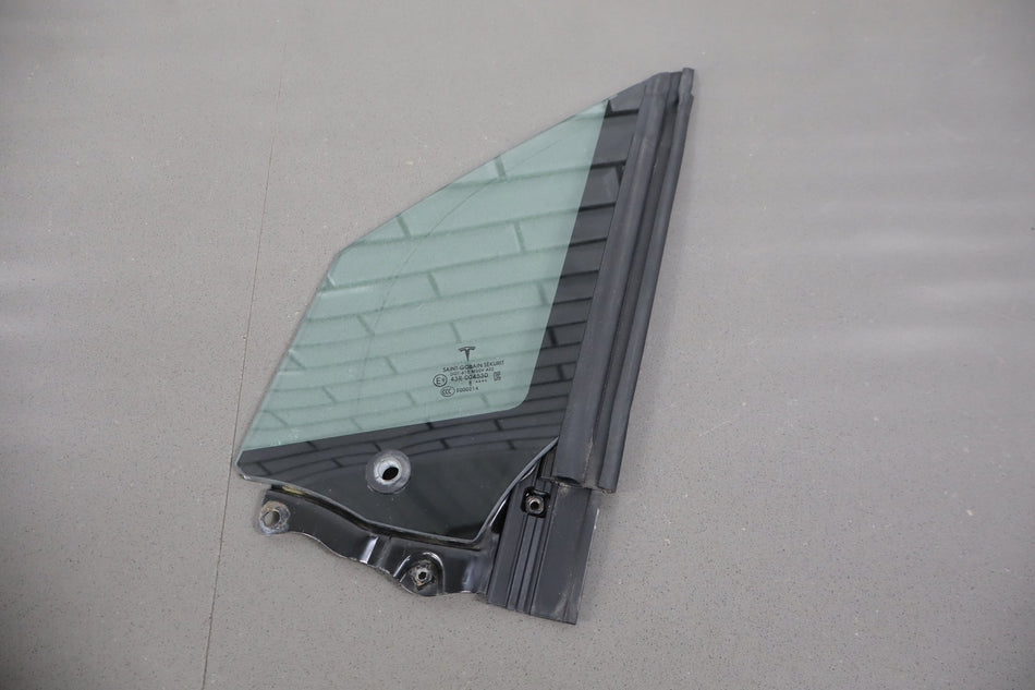 16-23 OEM Tesla Model X Front Left Driver Side Quarter Door Window Glass