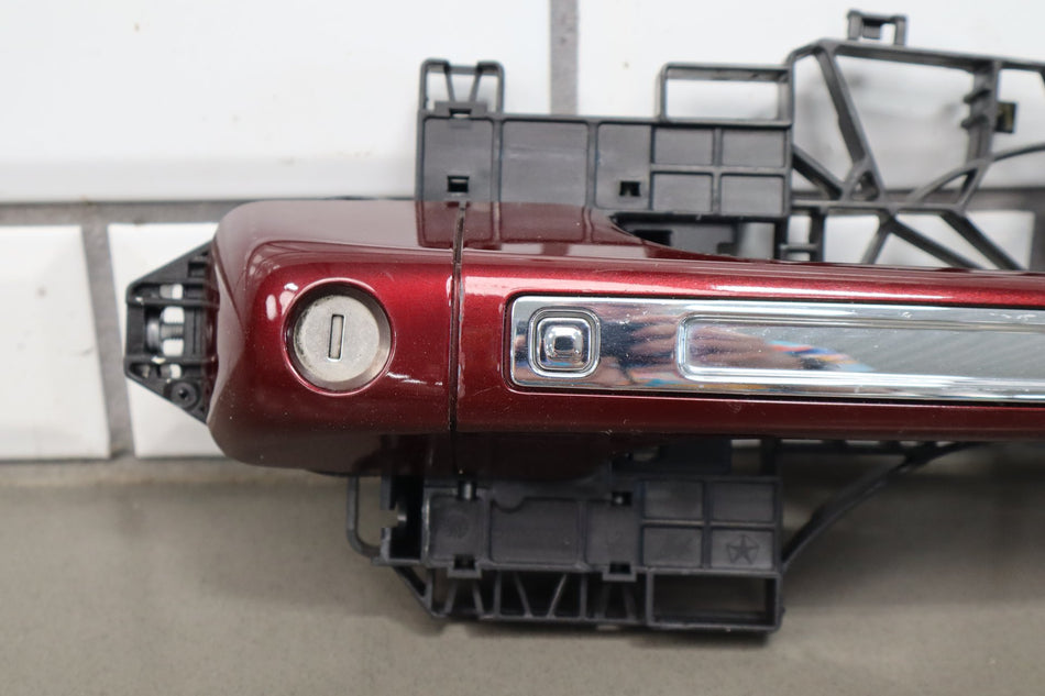 19-24 Ram 1500 (DT) Left Front Outer Door Handle (Red PRV Chrome)