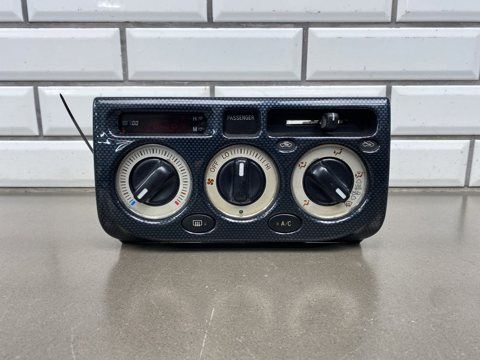 00-05 Toyota MR2 Spyder (ZZW30) AC Heater Climate Control Carbon Fiber Look
