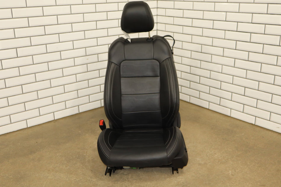2022 Ford Mustang GT Driver Left Front Seat OEM Black Leather Power Tested